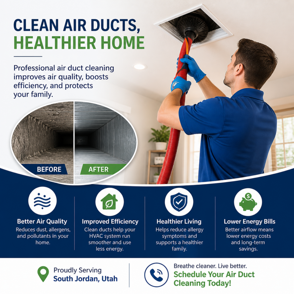 How Air Duct Cleaning South Jordan, Utah Enhances Home Comfort