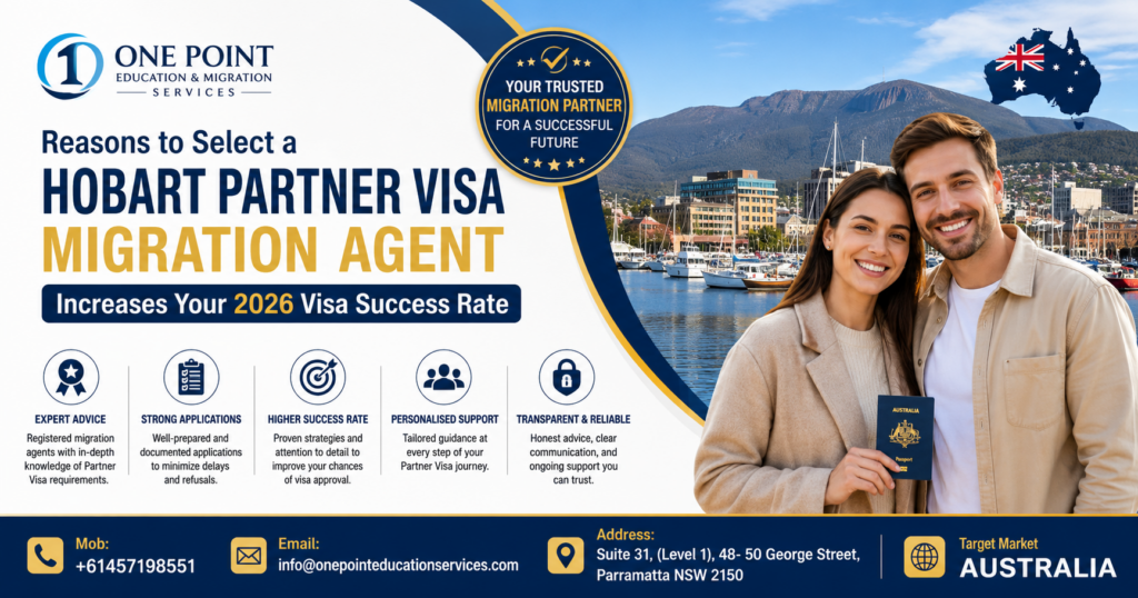 Best Migration Agent in Hobart providing Australian visa and migration services by ONEPOINT Education Services