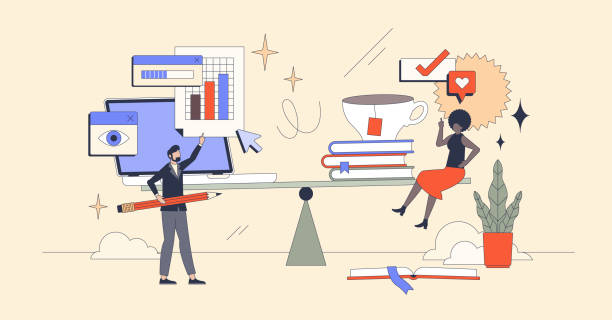 Business team analyzing content marketing performance and results